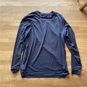 Lululemon mens square neck grey long sleeve size XL